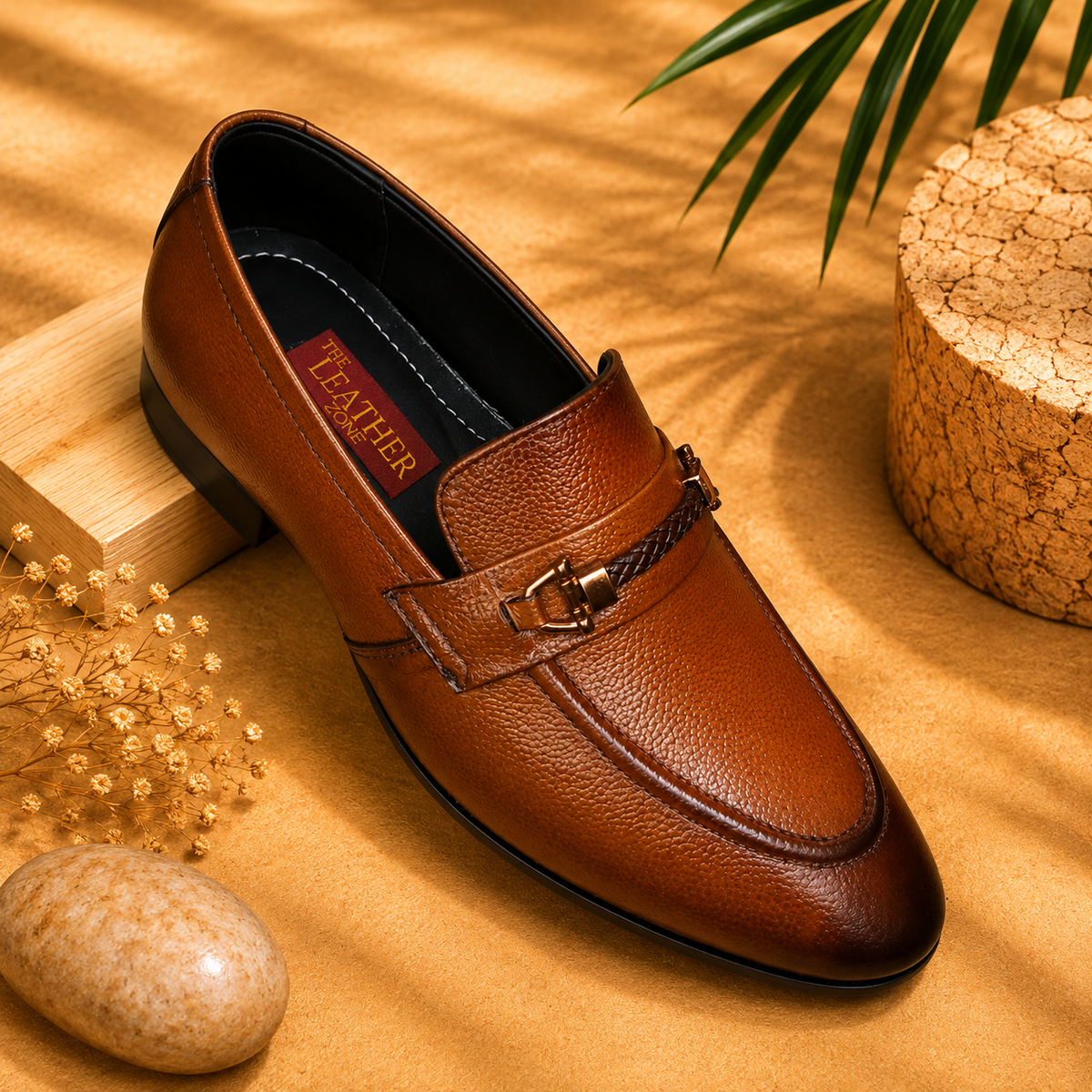 Pure leather copper brown